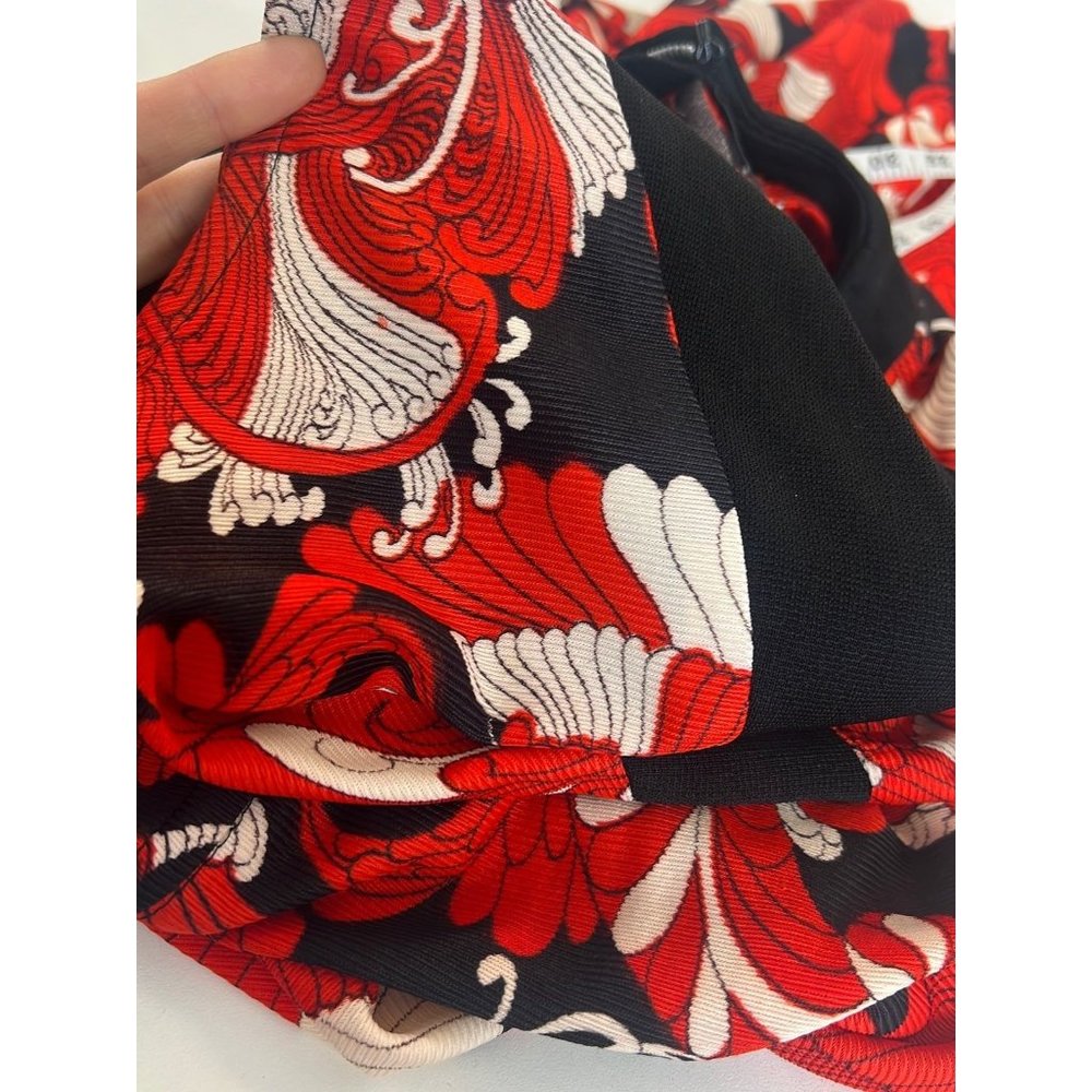 1960s Vintage Mod Long Dress Red, Black, and White Sleeveless Midi Dress - Picture 12 of 12